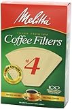 No. 4 Cone Natural Brown Paper Coffee Filter