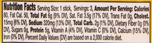 Old Fashioned Cheese Snack Stick, Cheddar, 2.4 Ounce (Pack of 24)