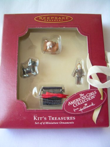American Girl Kit's 4 Miniature Treasures 2002 Hallmark Keepsake Ornaments