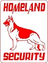 GERMAN SHEPHERD ALUMINUM GUARD DOG SIGN 3269