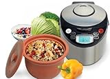 VitaClay VM7900-6 Smart Organic Multi-Cooker- A Rice Cooker, Slow Cooker, Digital Steamer plus bonus Yogurt Maker, 6 Cup/3.2-Quart