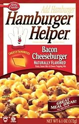 Hamburger Helper Bacon Cheeseburger Mac, 6.1-Ounce Boxes (Pack of 12)