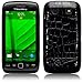 BLACKBERRY TORCH 9850 BLACK PU CROC SKIN ONE-PIECE SNAP CASE, WITH QUBITS-BRANDED MICROFIBER CLEANING CLOTH