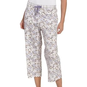 Nautica Women's Queen Blossom Jersey Knit Drawstring Capri