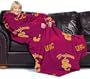 USC Trojans Adult Comfy Throw Blanket with Sleeves