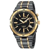 Seiko Mens Kinetic Black Ion Watch #SKA366 by Seiko