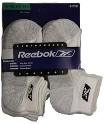 Reebok 1/2 Cushion Hi-Quarter Wh/BL Men 3-Pack