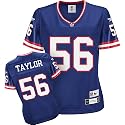 Lawrence Taylor New York Giants Blue NFL Women's Premier Throwback Jersey