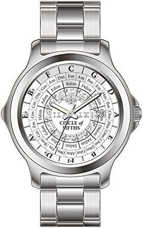 FYD Elec Women's Watch Fashion Stainless Steel Band Watch Circle Of Fifths Watch
