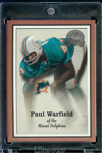 2000 Fleer Greats of the Game Football Card # 69 Paul Warfield Miami Dolphins Mint Condition - Shipped In Protective ScrewDown Case!