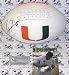 Ray Lewis Autographed/Hand Signed Miami Hurricanes Logo Football