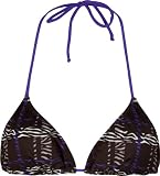 FULL TILT Tiger Plaid Triangle Womens Swimsuit Top