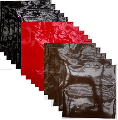 MI Vinyl Color Pack - Black, Red, Brown 15-pack - 5 of each color adhesive vinyl sheets glossy - 12x12 outdoor quality