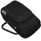 Black Heavy Duty Canvas Phone Case Pouch for Motorola Barrage V860/ Blend/  ....