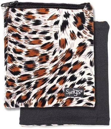 Classic Reversible Banjees Wrist Wallet-Black Cheetah