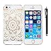 AiGoo Case for iPhone 5/5s,3pc Clear Plastic Hard Case Cover for iPhone 5 5s Henna Ojibwe Dream Catcher Ethnic Tribal Floral Flowers Pattern,With a stylus (For iPhone 5 5s)