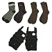 4 Paar s.OLIVER Damen Socken Strümpfe + 1 Paar Stulpen, Home Socks, dunkel braun