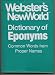 Webster's New World Dictionary of Eponyms: Common Words from Proper Names