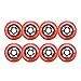 Rollerex VXT500 Inline Skate Wheels (8-Pack) (Sunrise Orange, 72mm)