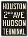 Houston/2nd Ave/Hudson Terminal by Winter Works 12"x9" Art Print Poster
