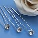Bridal Hair Pin with Large Austrian Crystal (Set of 12) 277