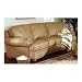 Shasta Nailhead 100% Top Grain Italian Leather 3-Seat Sofa Couch