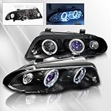 BMW 323i 325i 328i 330i 4DR (E46) 99 00 01 Projector Headlights  w Halo Angel-Eyes ~... by DSA