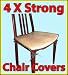 4 X Extra Strong Dining Chair Seat Cushion Protectors Plastic Covers
