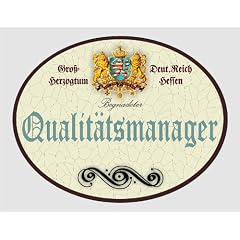 Holzschild Qualit�tsmanager - Hessen (18 x 14 cm)