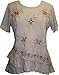 Agan Traders Women's Gypsy Medieval Renaissance Vintage Cross Blouse