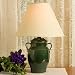 17 Inch High Stoneware Crafted Country Classic Lamp Made in the USA 5 Colors Paprika