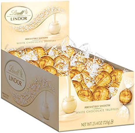 Lindor Truffles White Chocolate (60 Ct.) - SCS