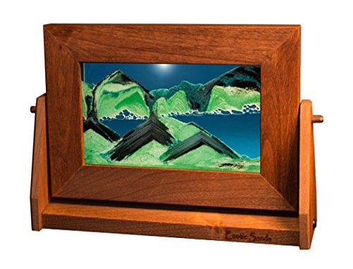 Exotic Sands Sand Pictures Manufacturer Direct - USA Quality - Small Alder Frame (Summer Turquoise) by The Inventor William Tabar. Sandscapes Fall into Beautiful Art Pictures..