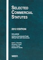 Selected Commercial Statutes, 2012