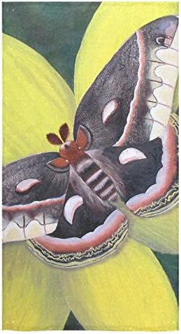 WAOIP Custom Ruthies Moth Bath Towel Bathroom Shower 80% polyester, 20% cotton. 30x56;One-sided Printing .