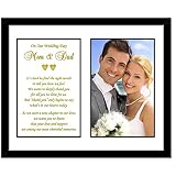 Parent Thank You Wedding Gift - Thank You Poem From Both the Bride and Groom in 8x10 Inch Frame - Add Photo