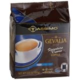 Gevalia Signature Crema Coffee (Mild), 16-Count T-Discs for Tassimo Coffeemakers (Pack of 2)
