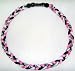 Black White
Titanium Tornado Baseball Necklace Pink Black White 18