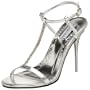 Dyeables Starlight Collection Women's Greta Sandal,Silver,7.5 M US
