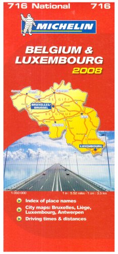 Belgium and Luxembourg 2008 2008 (Michelin National Maps)