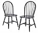Kitchen & Housewares : Black Windsor Curved Leg Chairs