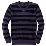 VANCL Men Machine Wash Striped Wool Sweater VANCL Men Machine Wash Striped Wool Sweater