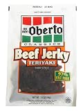 Oh Boy! Oberto Thin Style Beef Jerky, Teriyaki, 3.5-Ounce Packages (Pack of 6)