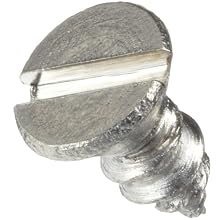 Stainless Steel Self Tapping Screw, Flat Head, Slotted Drive