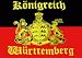 Flagge Fahne Königreich Württemberg 90 * 150 cm