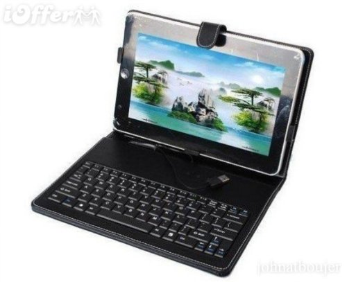AC Synthetic Leather Case + USB Keyboard  Stylus 
