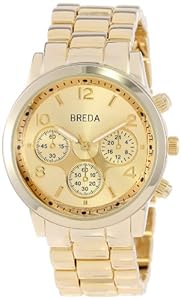 Breda Women's 2374-gold Bailey Oversized Catwalk Boyfriend Watch