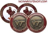 (4) Virginia Tech Hokies Golf Ball Markers