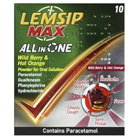 Lemsip Max All in One Wild Berry & Hot Orange 10 Sachets