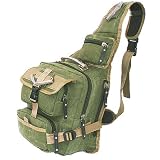 Military Inspired Backpack Hiking Camping Gear Sling Daypack Khaki